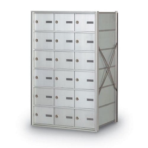 CAD Drawings American Postal Manufacturing Co. Rear Loading 15-Door Horizontal Mailbox